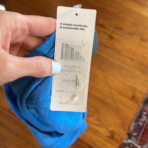 Eileen Fisher Calypso Crew Neck Organic Linen T-Shirt - Picture 11 of 16